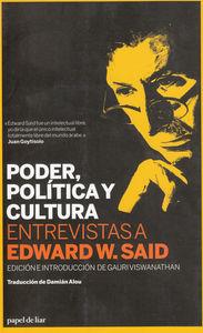PODER POLITICA Y CULTURA | 9788493955205 | SAID, EDWARD W.
