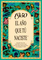 1950 EL AÑO QUE TU NACISTE | 9788488907875 | COLLADO BASCOMPTE, ROSA