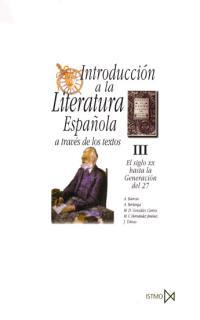 INTRODUCCION A LA LITERATURA ESPAÑOLA III S.XX | 9788470901126 | BARROSO, ASUNCION ... [ET AL.]