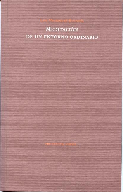 MEDITACION DE UN ENTORNO ORDINARIO | 9788481919974 | VELAZQUEZ BUENDIA, LUIS