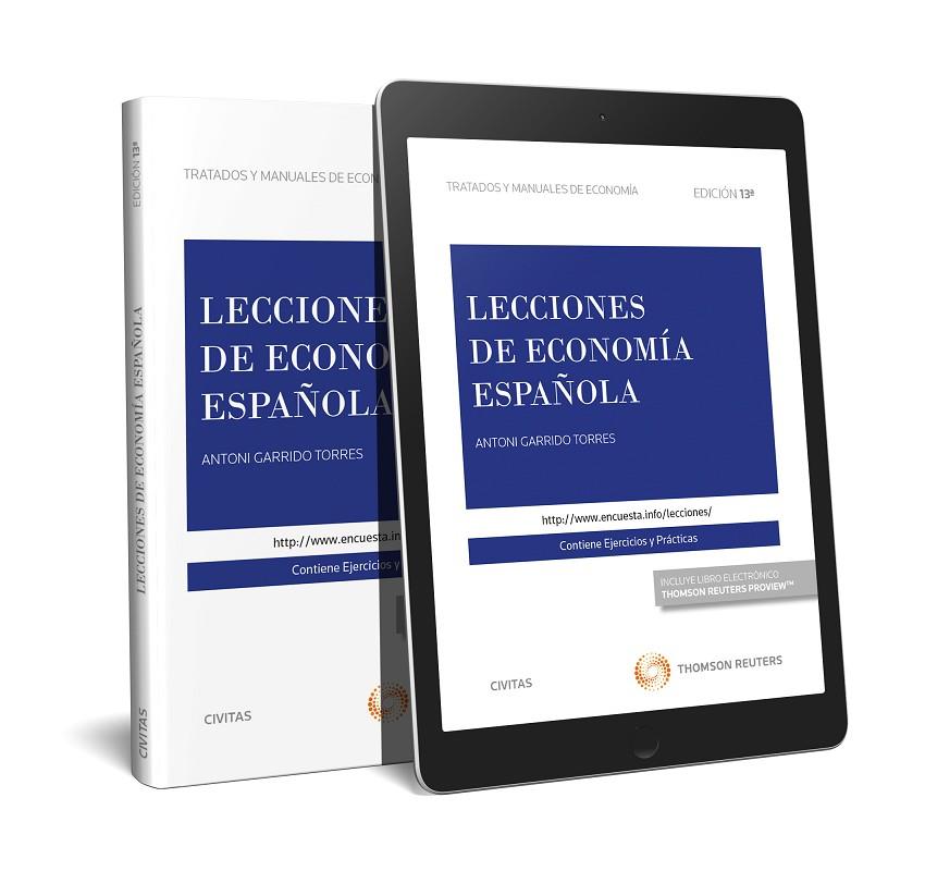 LECCIONES DE ECONOMÍA ESPAÑOLA (PAPEL + E-BOOK) | 9788491528289 | FERNÁNDEZ OTHEO, CARLOS M. / GARCÍA DELGADO, JOSÉ LUIS / GARRIDO TORRES, ANTONI / JIMÉNEZ, JUAN CARL