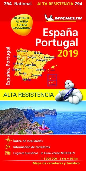MAPA NATIONAL ESPAÑA - PORTUGAL "ALTA RESISTENCIA" | 9782067236943 | VV. AA.