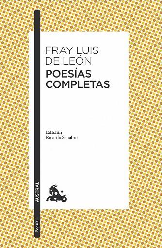 POESÍAS COMPLETAS | 9788467047707 | FRAY LUIS DE LEÓN