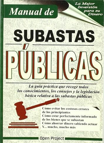 SUBASTAS PUBLICAS , MAUAL DE | 9788492348169 | GARCÍA FERRERO, HILARIO