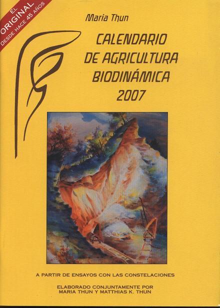 CALENDARIO DE AGRICULTURA BIODINAMICA, 2007 | 9788489197954 | THUN, MARIA