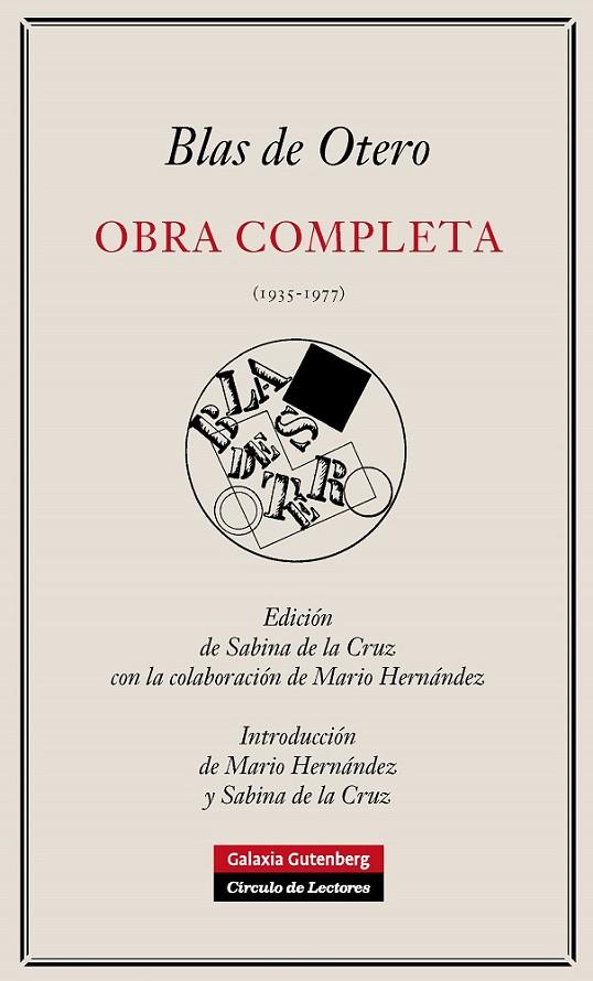 OBRA COMPLETA DE BLAS DE OTERO | 9788481099553 | OTERO, BLAS DE