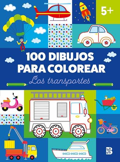 100 DIBUJOS PARA COLOREAR-LOS TRANSPORTES | 9789403236728 | BALLON