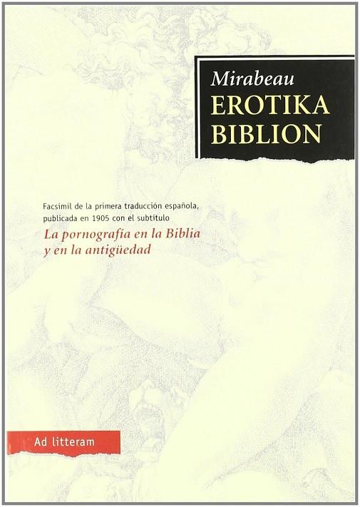 EROTIKA BIBLION | 9788479001278 | MIRABEAU