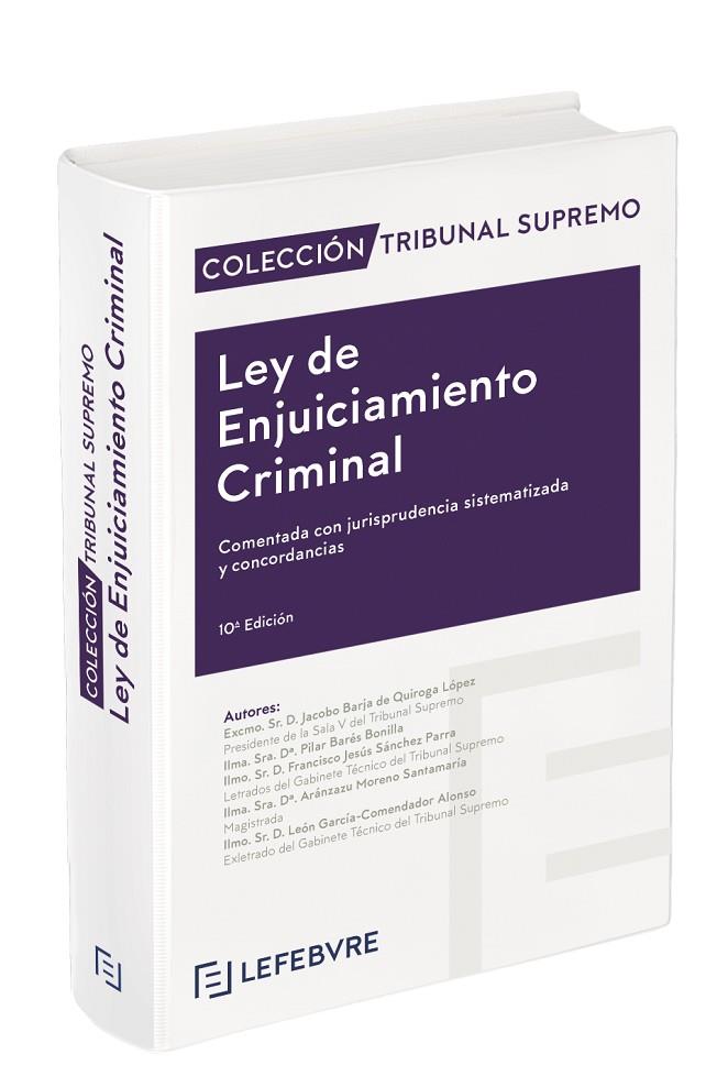 LEY DE ENJUICIAMIENTO CRIMINAL 10ª EDICIÓN COMENTADO | 9788419573896 | LEFEBVRE-EL DERECHO