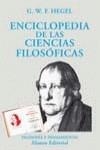 ENCICLOPEDIA DE LAS CIENCIAS FILOSOFICAS | 9788420681931 | HEGEL, G.W.