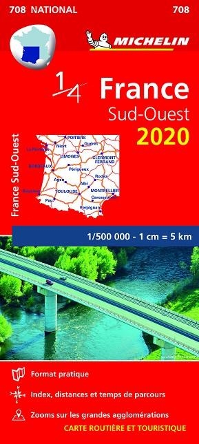 MAPA NATIONAL FRANCE SUD-OUEST 2020 | 9782067242708 | MICHELIN