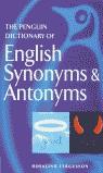DICTIONARY OF ENGLISH SYNONYMS AND ANTONYNS | 9780140511680 | FERGUSSON,ROSALIND