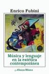MUSICA Y LENGUAJE EN LA ESTETICA CONTEMPORANEA | 9788420643274 | FUBINI, ENRICO