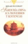 SABIDURIA CHINA: SUS PROVERBIOS Y SENTENCIAS | 9788427021983 | DUCOURANT, B.