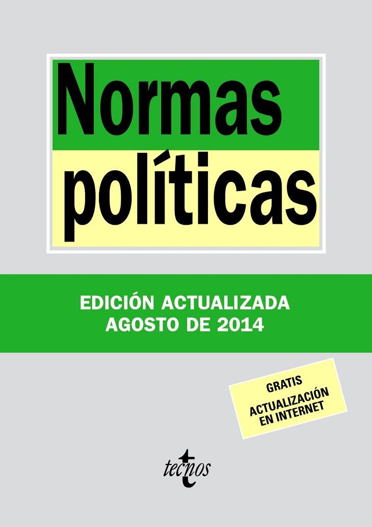 NORMAS POLITICAS | 9788430962372 | EDITORIAL TECNOS