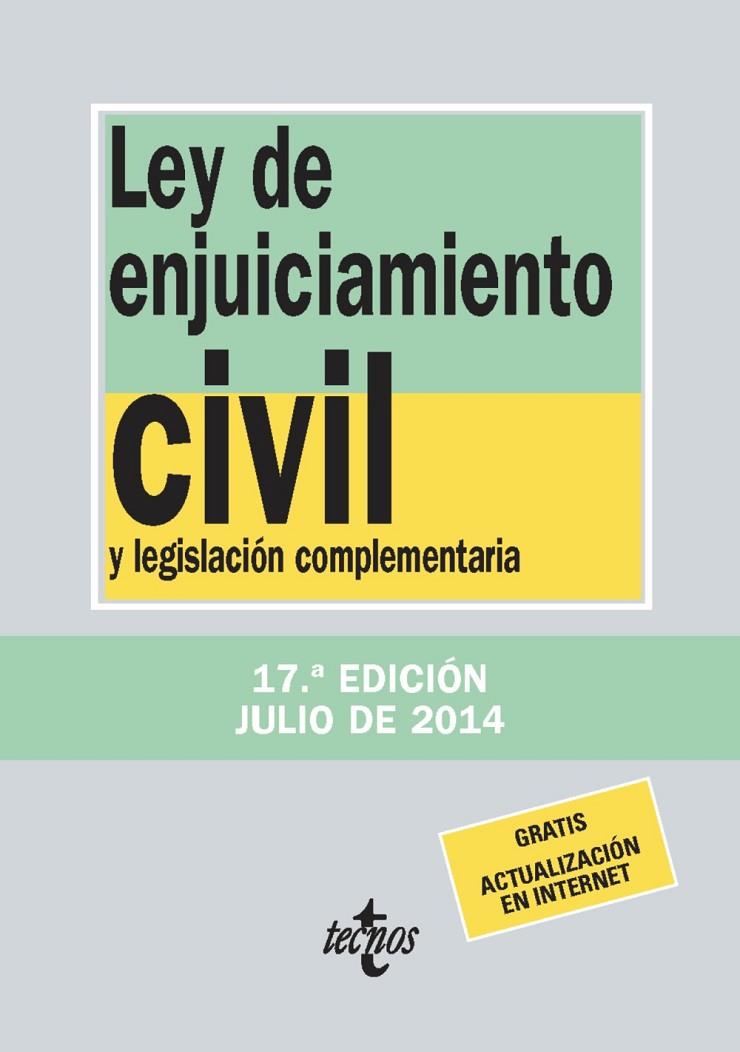 LEY DE ENJUICIAMIENTO CIVIL | 9788430962365 | EDITORIAL TECNOS