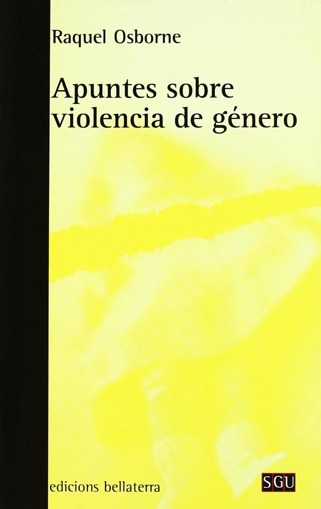 APUNTES SOBRE LA VIOLENCIA DE GENERO | 9788472904651 | OSBORNE, RAQUEL