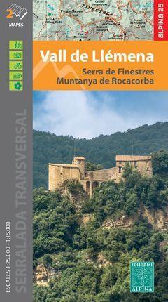 VALL DE LLEMENA 1:25.000 FINESTRES ROCACORBA -ALPINA | 9788480909471 | VV.AA.