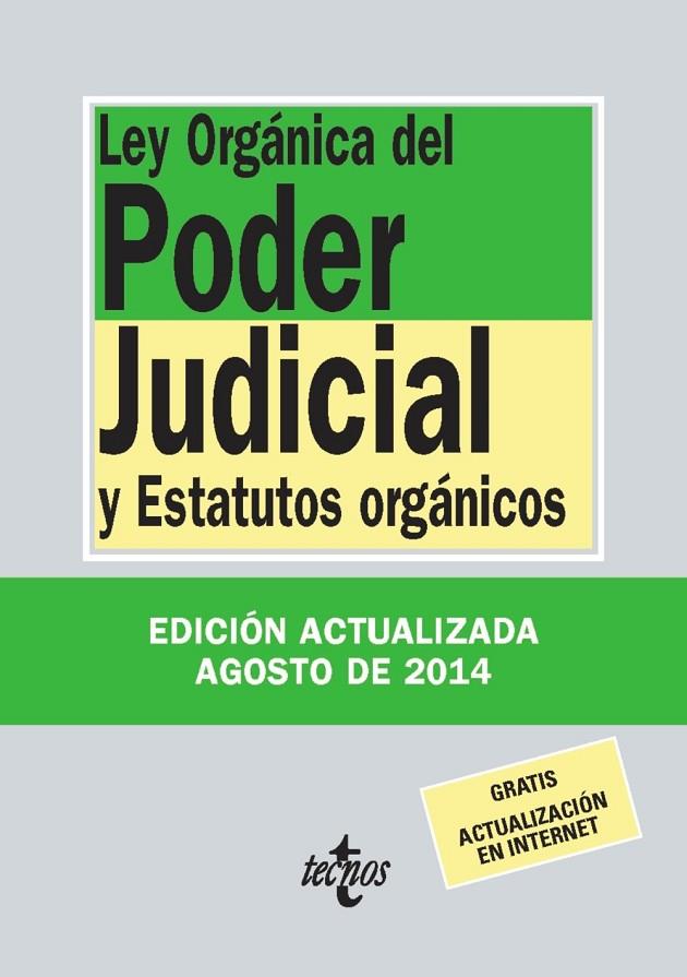 LEY ORGANICA DEL PODER JUDICIAL | 9788430962419 | EDITORIAL TECNOS