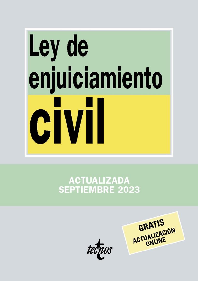 LEY DE ENJUICIAMIENTO CIVIL (2023) | 9788430988549 | EDITORIAL TECNOS