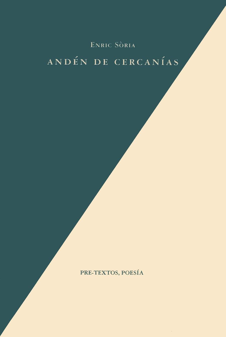 ANDEN DE CERCANIAS | 9788481910735 | SORIA, ENRIC ( TRADUIT PER C. MARZAL )