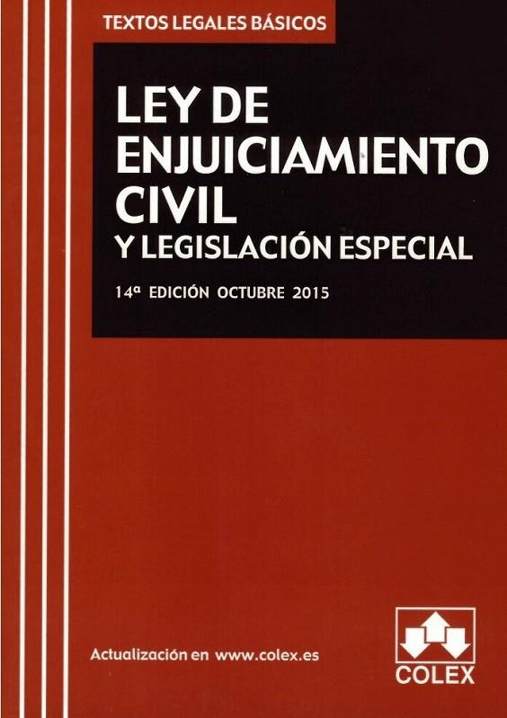 LEY DE ENJUICIAMIENTO CIVIL Y LEGISLACION ESPECIAL | 9788483424896 | VVAA