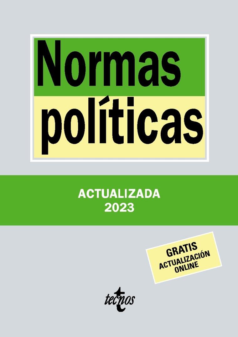 NORMAS POLÍTICAS (2023) | 9788430989072 | EDITORIAL TECNOS