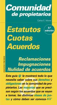 COMUNIDAD DE PROPIETARIOS | 9788436811247 | E. MORENO, CARLOS
