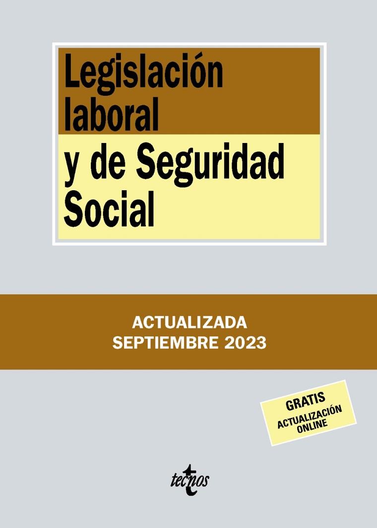LEGISLACIÓN LABORAL Y DE SEGURIDAD SOCIAL | 9788430988396 | EDITORIAL TECNOS