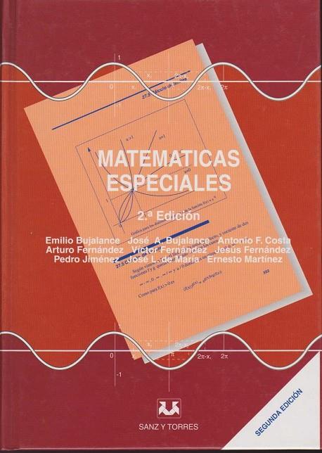 MATEMATICAS ESPECIALES | 9788488667274 | BUJALANCE GARCÍA, EMILIO