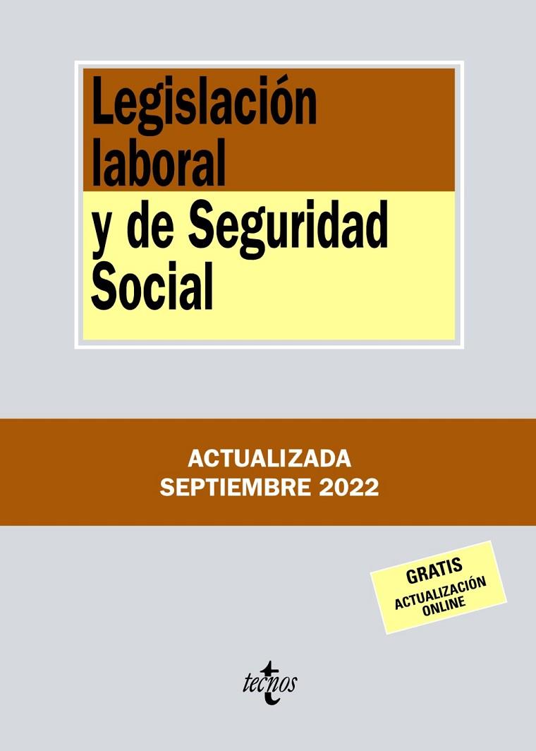 LEGISLACIÓN LABORAL Y DE SEGURIDAD SOCIAL | 9788430985609 | EDITORIAL TECNOS