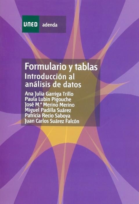 FORMULARIO Y TABLAS : INTRODUCCION AL ANALISIS DE DATOS | 9788436260410 | GARRIGA-TRILLO, ANA