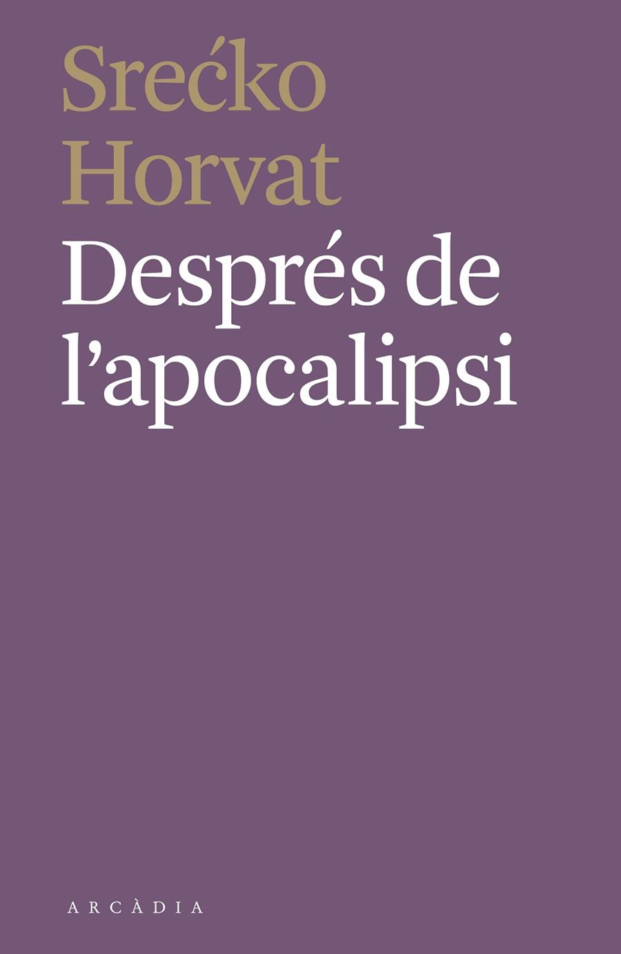DESPRÉS DE L'APOCALIPSI | 9788412373110 | SRECKO HORVAT