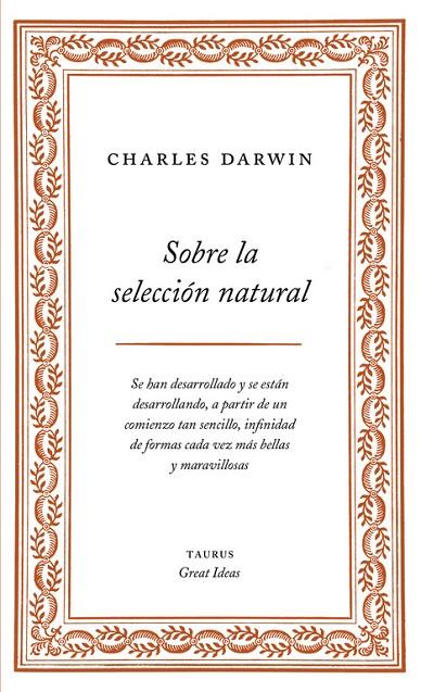 SOBRE LA SELECCION NATURAL | 9788430609277 | DARWIN, CHARLES