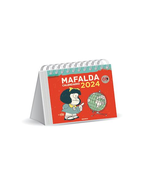 MAFALDA 2024, CALENDARIO ESCRITORIO ROJO | 9789878935683 | QUINO
