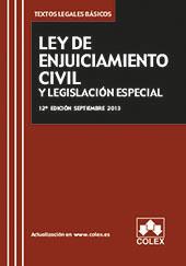 LEY DE ENJUICIAMIENTO CIVIL Y LEGISLACION ESPECIAL SEPTIEMBRE 2013 | 9788483423813 | AAVV
