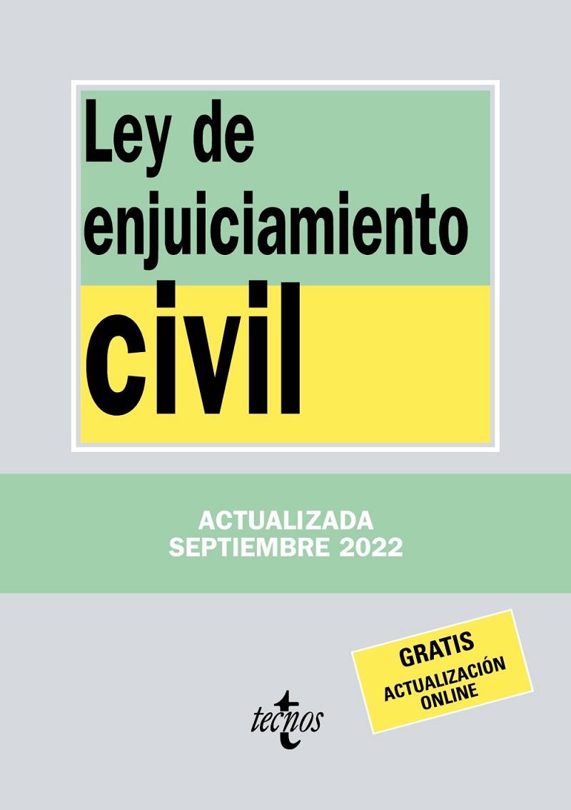 LEY DE ENJUICIAMIENTO CIVIL 2022 | 9788430985678 | EDITORIAL TECNOS