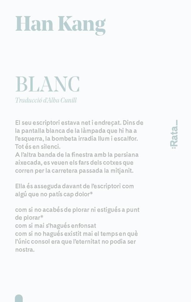BLANC | 9788416738502 | HAN KANG