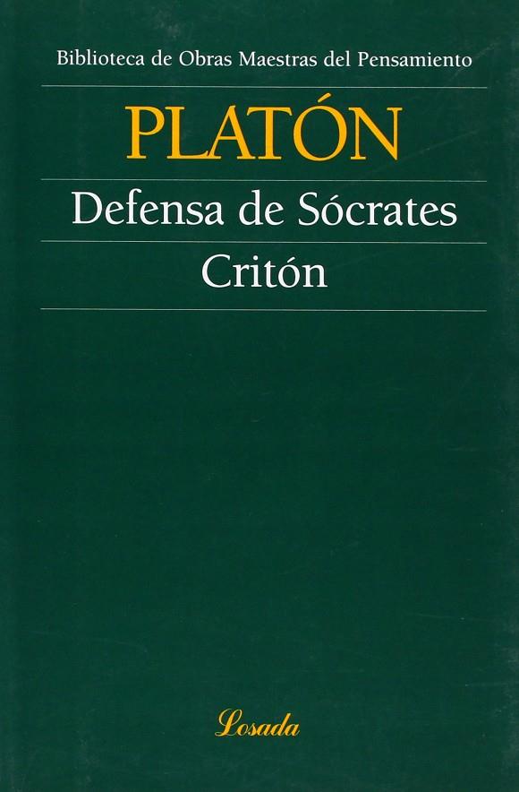 DEFENSA DE SOCRATES. CRITON | 9789500392334 | PLATON