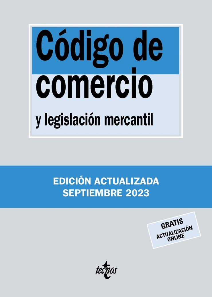 CÓDIGO DE COMERCIO (2023) | 9788430988310 | EDITORIAL TECNOS
