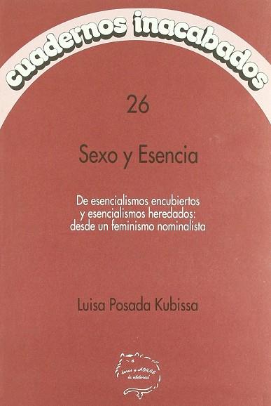 SEXO Y ESENCIA | 9788487715655 | POSADA KUBISSA, LUISA
