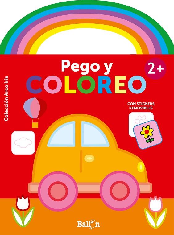 ARCO IRIS - PEGO Y COLOREO +2 COCHE | 9789403214481 | BALLON