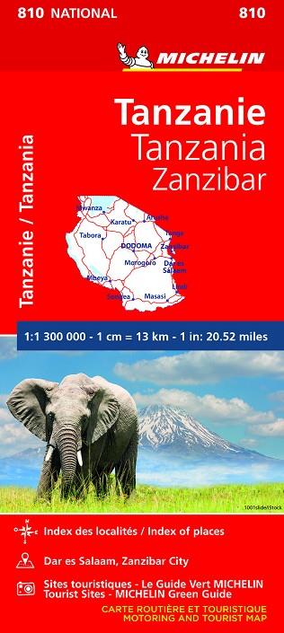 MAPA NATIONAL TANZANIA-ZANZÍBAR | 9782067242586 | MICHELIN