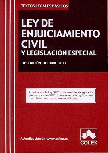 LEY DE ENJUICIAMIENTO CIVIL Y LEGISLACION ESPECIAL | 9788483423066 | AA.VV.