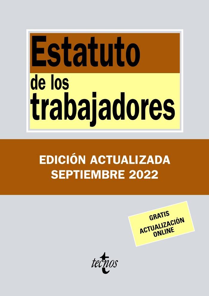 ESTATUTO DE LOS TRABAJADORES 2022 | 9788430985647 | EDITORIAL TECNOS