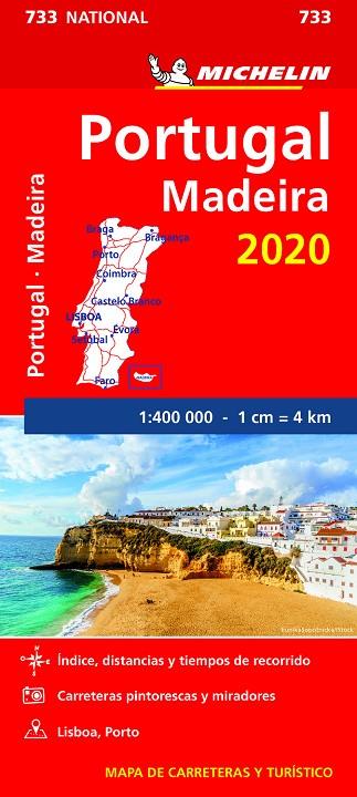 MAPA NATIONAL PORTUGAL, MADEIRA 2020 | 9782067243958 | MICHELIN