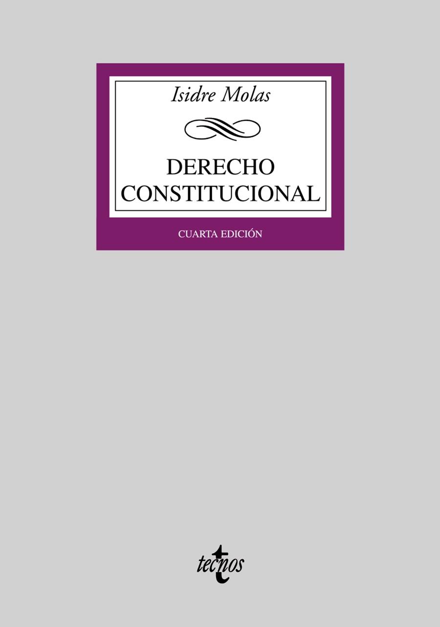 DERECHO CONSTITUCIONAL | 9788430947324 | MOLAS, ISIDRE (1940- )