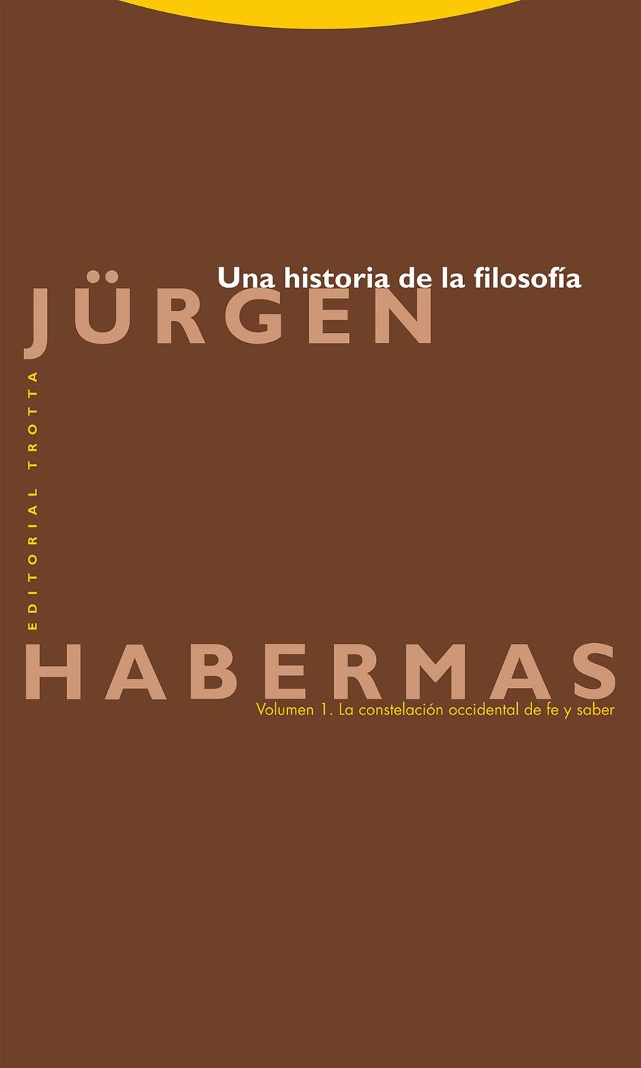 UNA HISTORIA DE LA FILOSOFÍA VOL 1 | 9788413641089 | HABERMAS, JÜRGEN