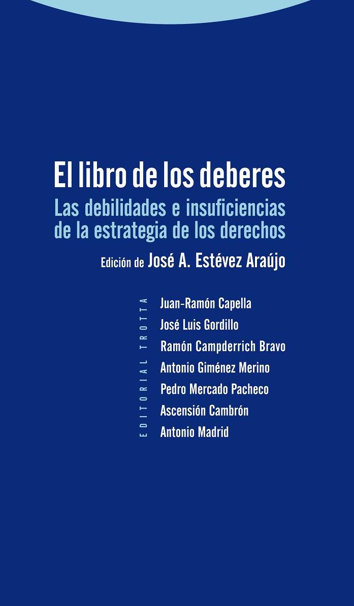 LIBRO DE LOS DEBERES, EL | 9788498793987 | ESTEVEZ, JUAN ANTONIO
