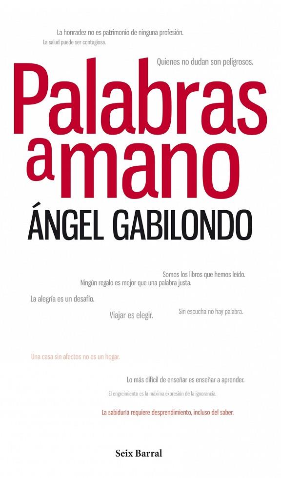 PALABRAS A MANO | 9788432209147 | GABILONDO, ANGEL
